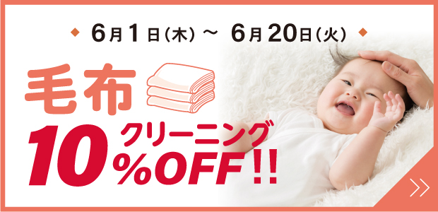 毛布10％OFF