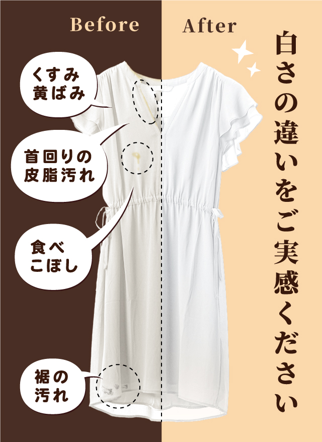 白さ　Before After